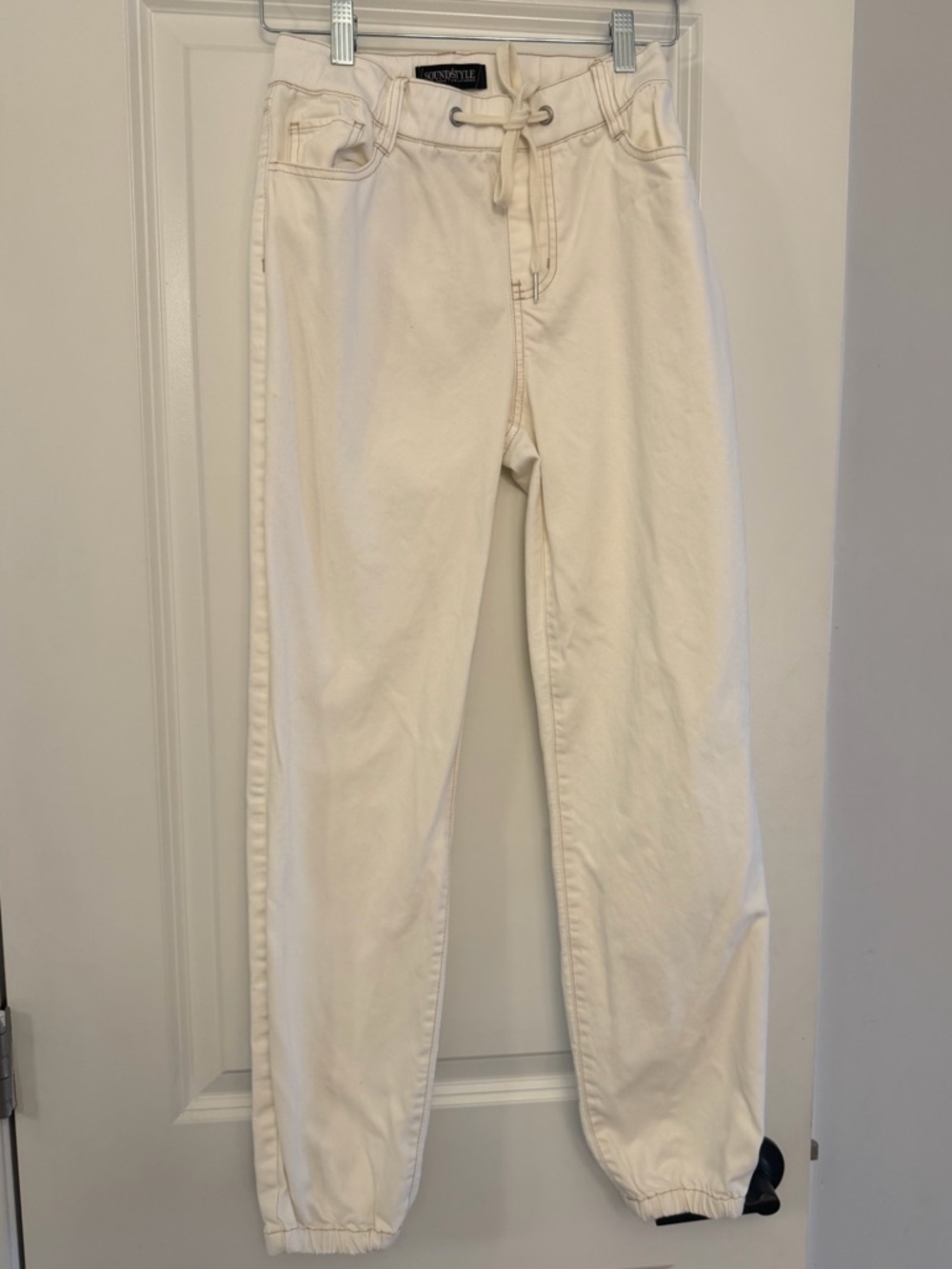 Vince Off-White Drawstring Jogger Pants